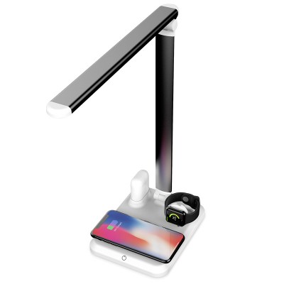 Desktop Qi Wireless Charger Lamp Fast Charging Cell Phone 4 in 1 Wireless Charger